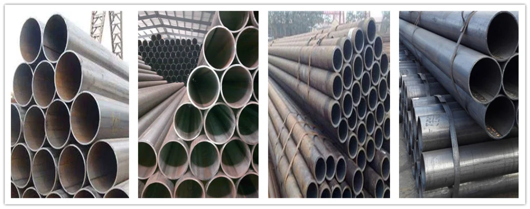 Carbon Welded Steel Pipe, ERW Steel Tube, Round Hollow Section in China