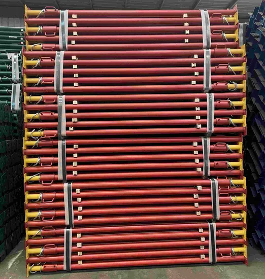 금속 버팀대 비계 강철 버팀대 아연 도금 /Steel Pole 지원 건축용 조정 가능한 강철 버팀목 버팀대