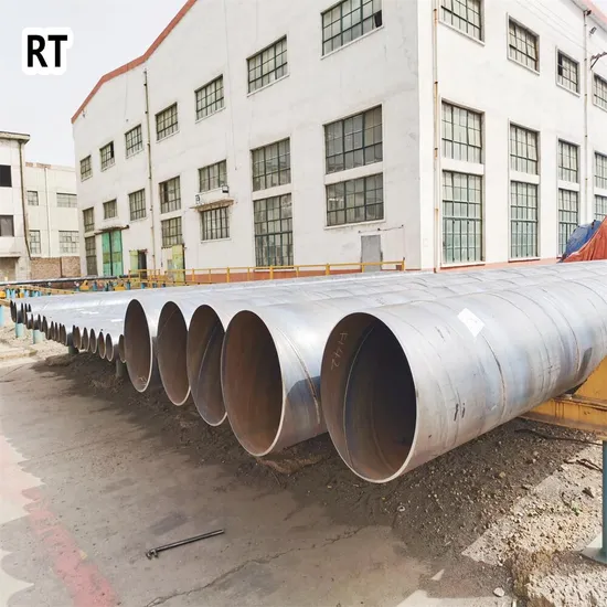 ASTM A36 A53 A106 LSAW SSAW Sawl ERW 대직경 Sch 40 탄소강 나선형 용접 튜브 파이프 아연 도금 나선형 강관 API5l 재질